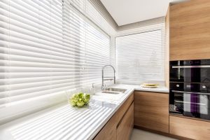 White Kitchen Blinds